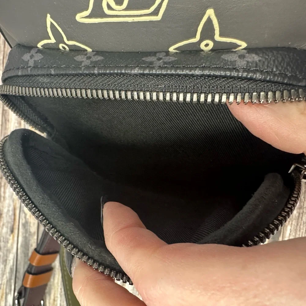 Louis Vuitton Monogram Eclipse Patchwork Amazone Sling Bag EUC​